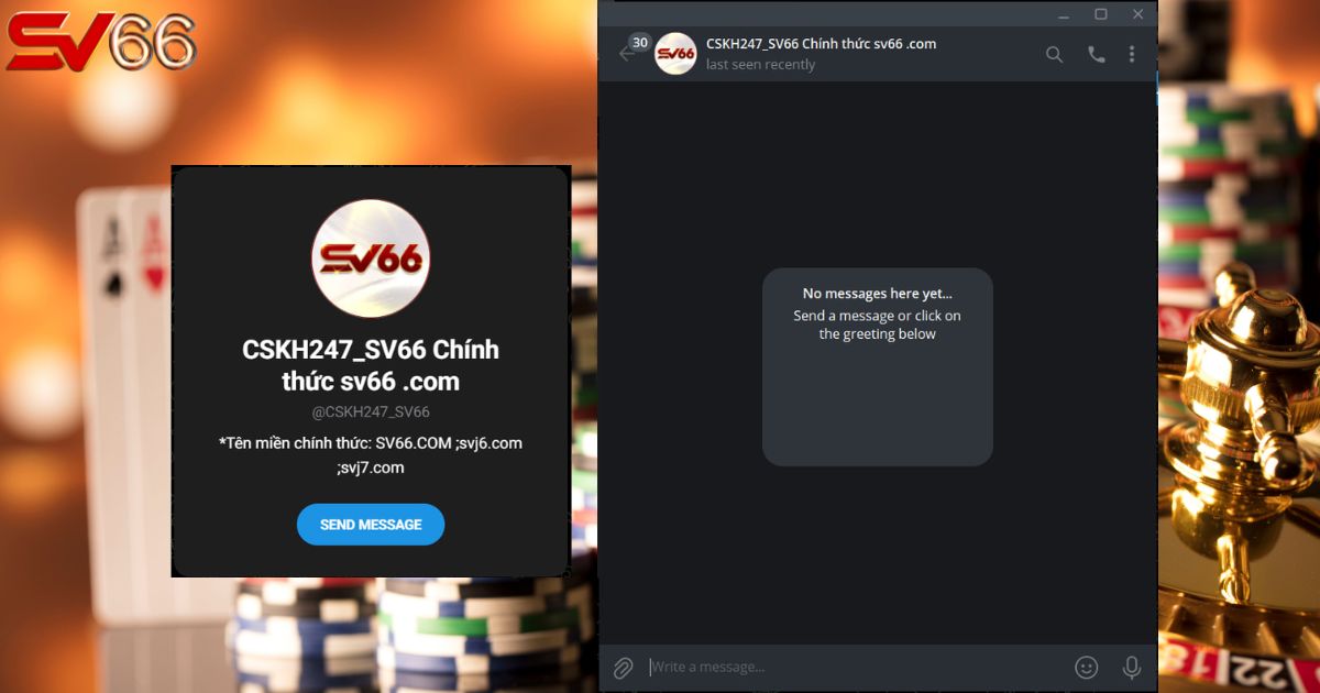 Kênh Telegram - Kênh CSKH chính thức của SV66