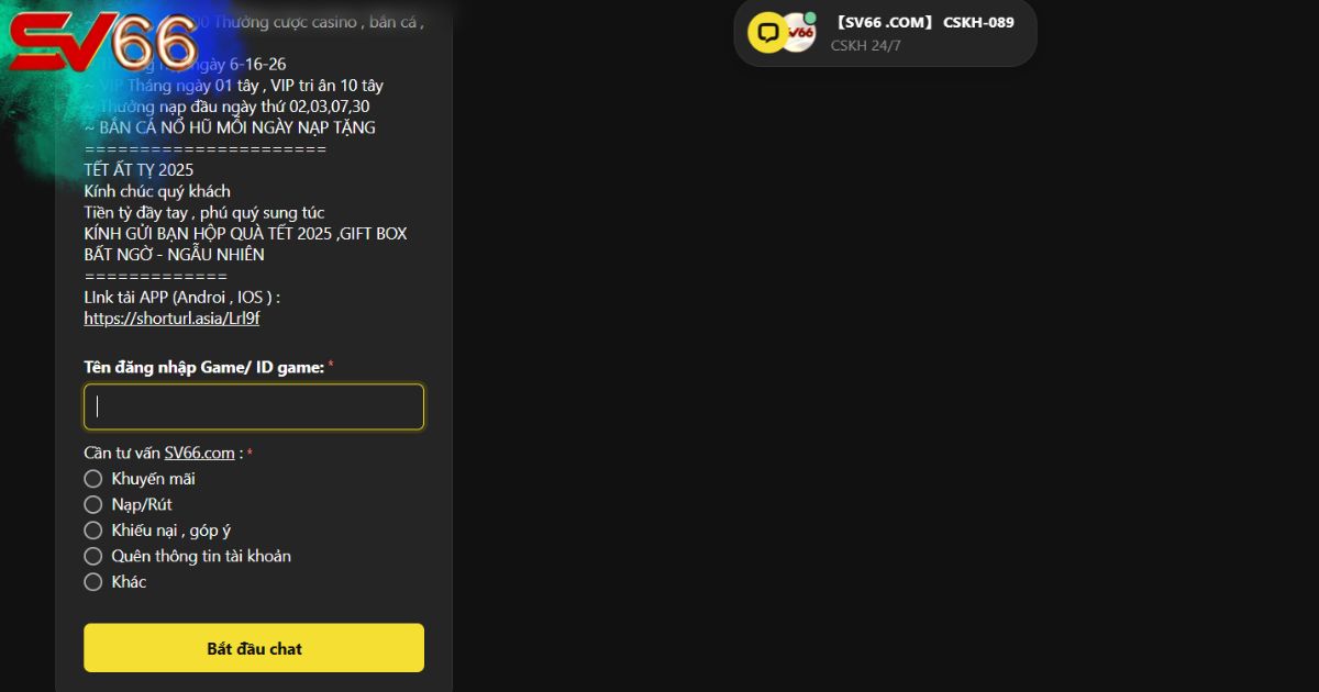 Liên hệ CSKH và trình bày nguyên nhân cụ thể để được hỗ trợ nhanh nhất