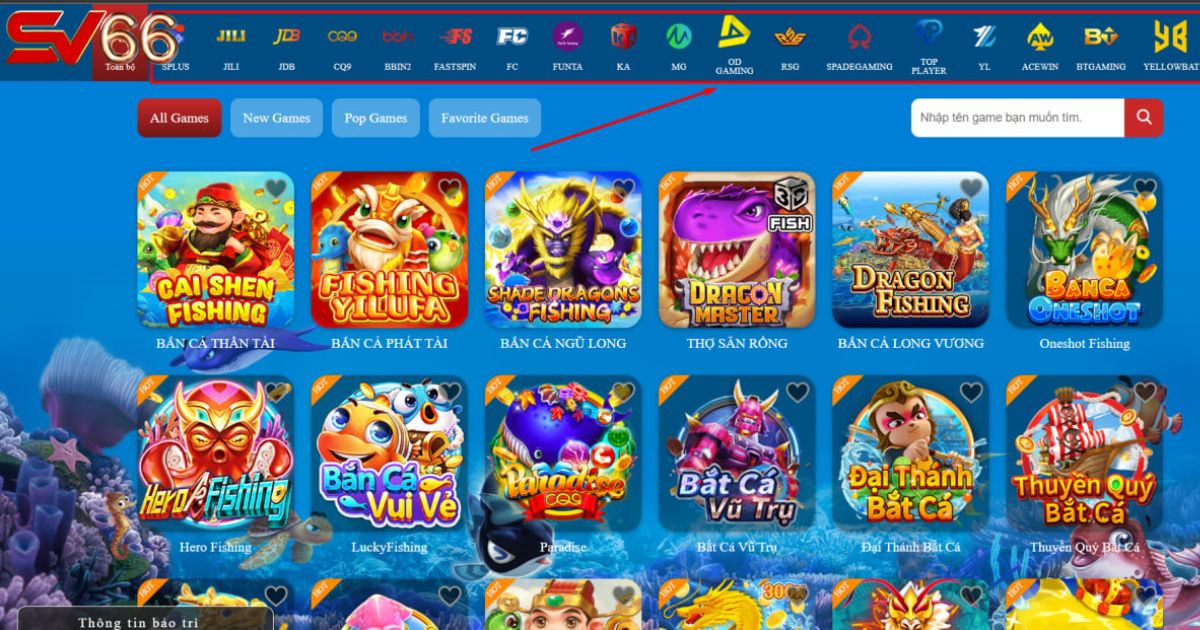 SV66 hợp tác với loạt nhà phát hành game tên tuổi