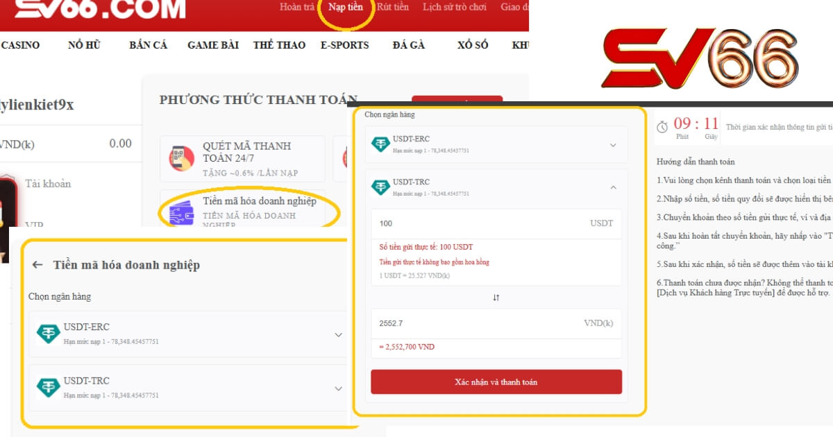 Quá trình lấy địa chỉ ví nhận SV66